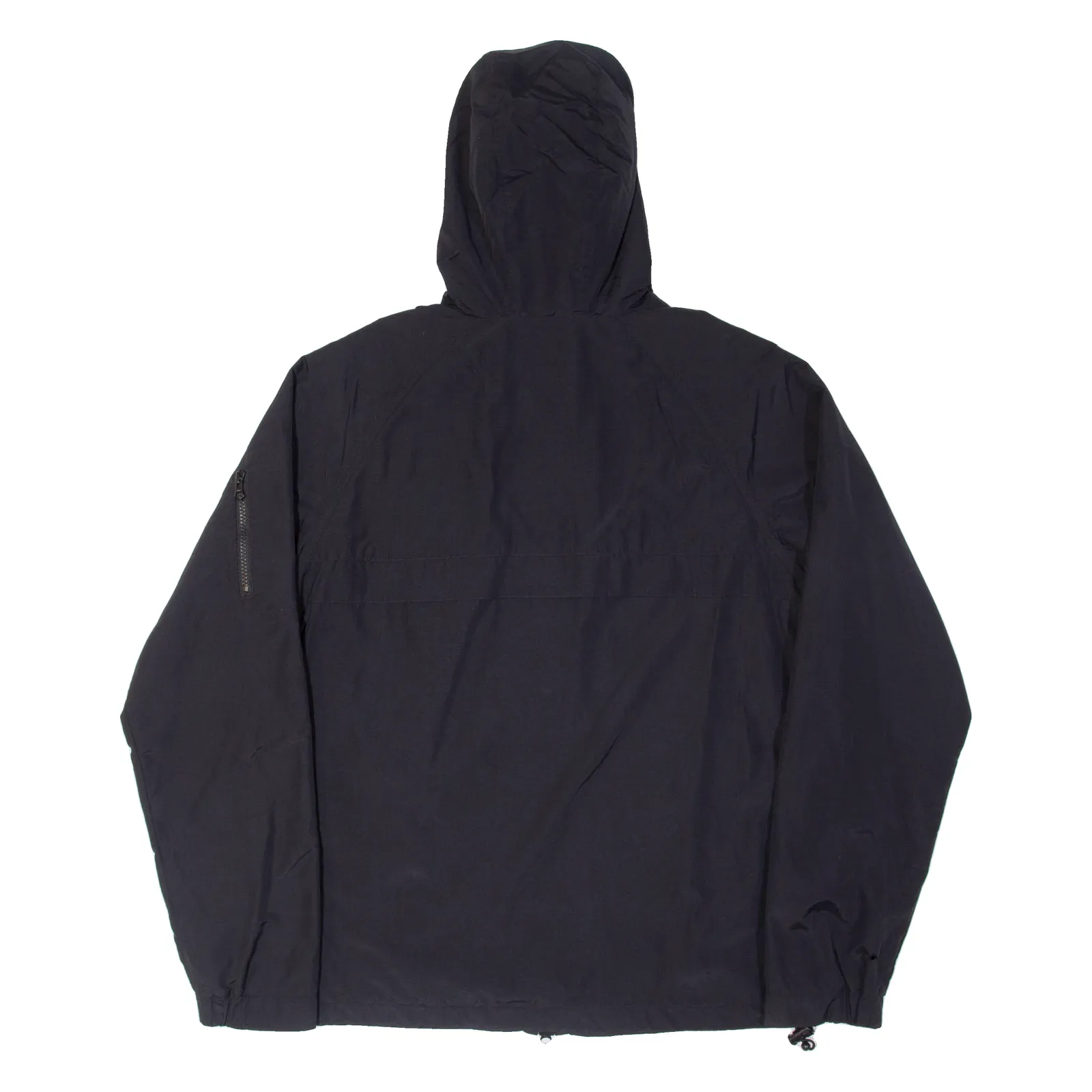 CARHARTT Mens Rain Jacket Black Nylon Hooded M