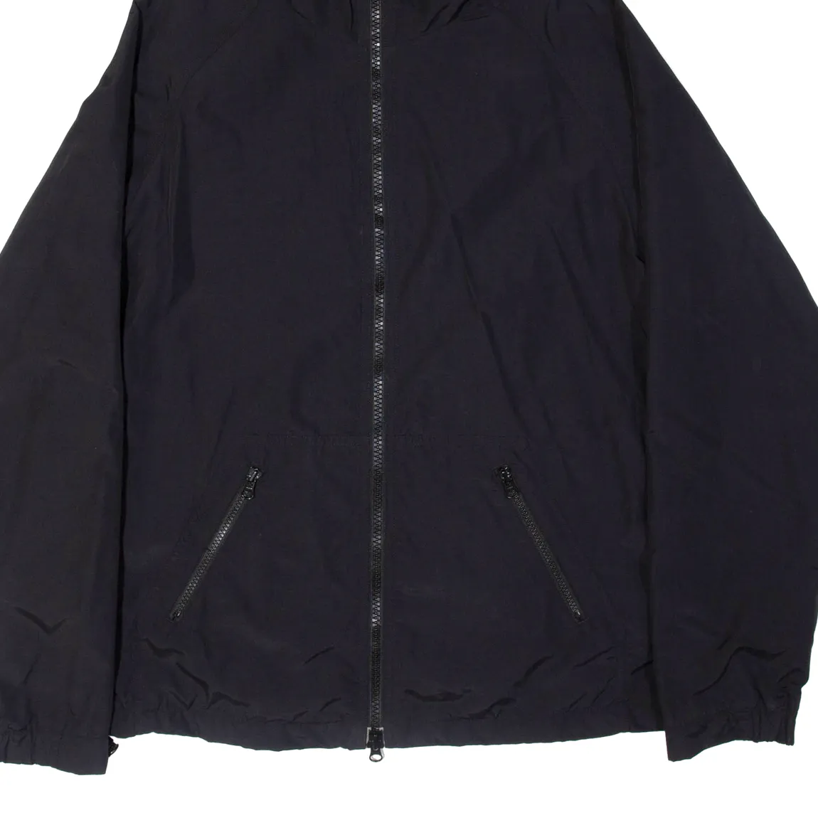 CARHARTT Mens Rain Jacket Black Nylon Hooded M