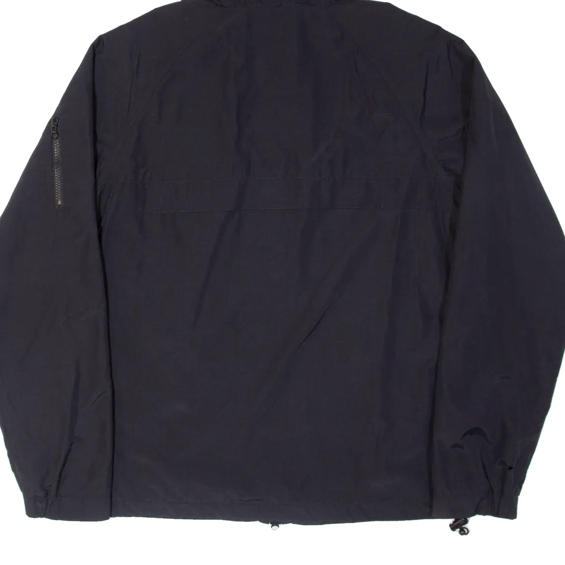 CARHARTT Mens Rain Jacket Black Nylon Hooded M