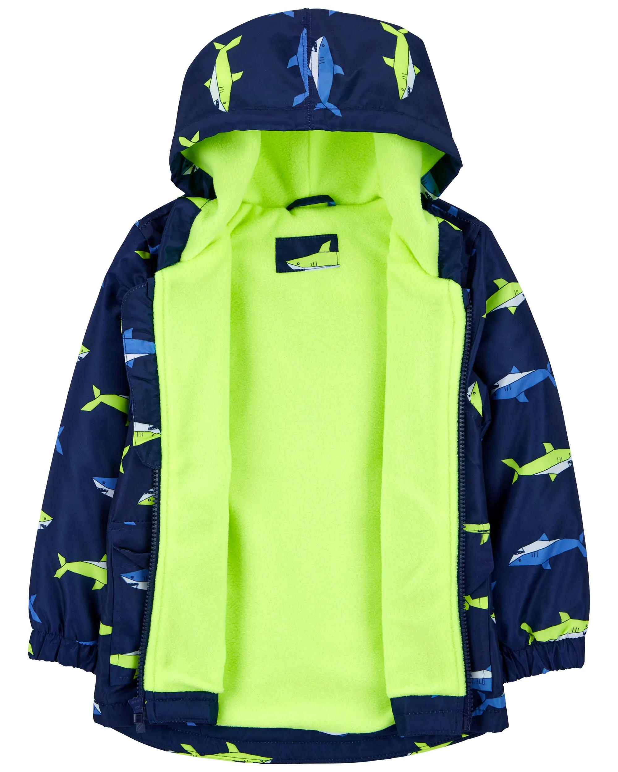 Carter's / OshKosh Toddler Shark Print Rain Jacket