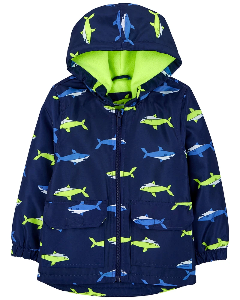 Carter's / OshKosh Toddler Shark Print Rain Jacket