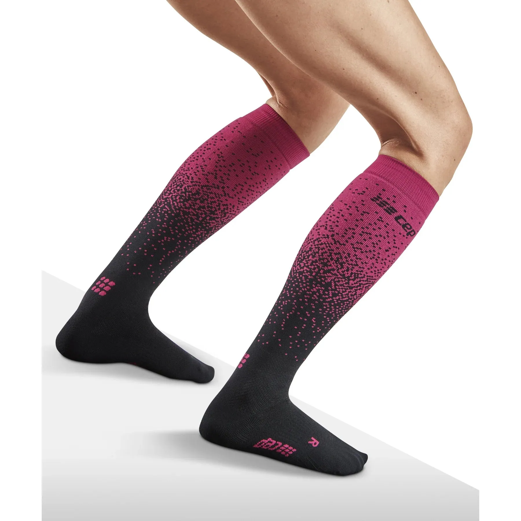 CEP | Ski | Snowfall Compression Socks | Women's | Black/Purple