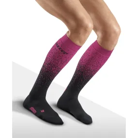 CEP | Ski | Snowfall Compression Socks | Women's | Black/Purple