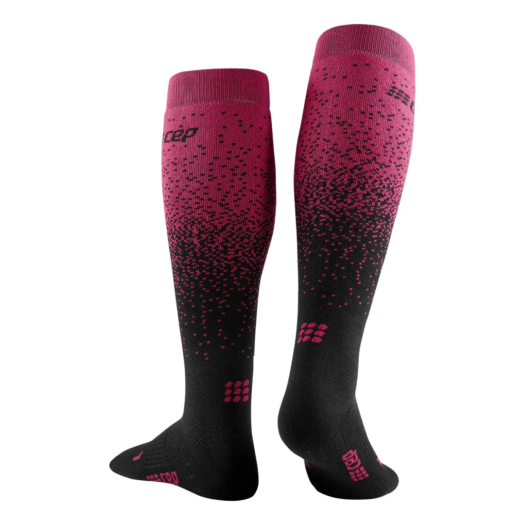 CEP | Ski | Snowfall Compression Socks | Women's | Black/Purple