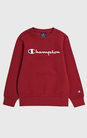 Champion Icons Burgundy Boys Light Fleece Sweatshirt