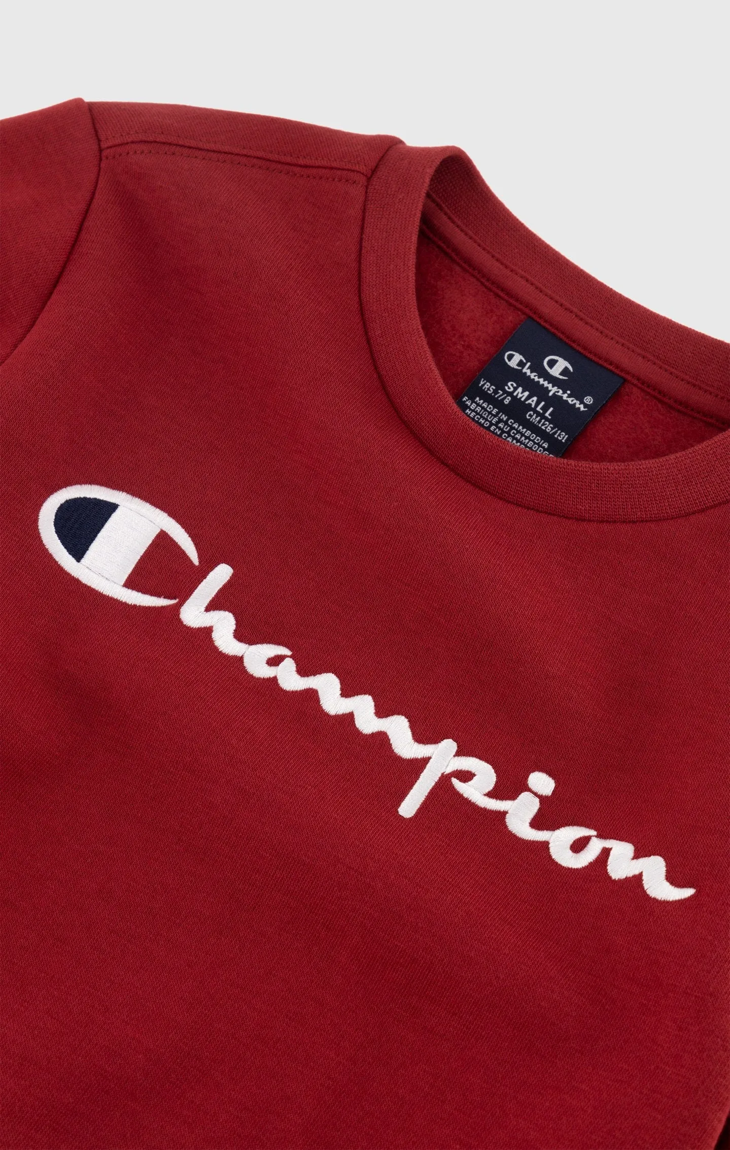 Champion Icons Burgundy Boys Light Fleece Sweatshirt