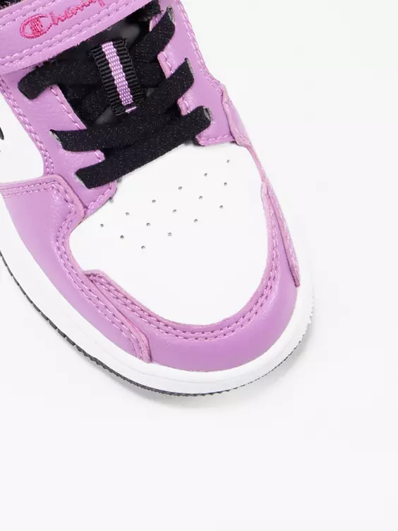 Champion  Junior Girls White/Pink Rebound 2.0 Low G PS Trainers