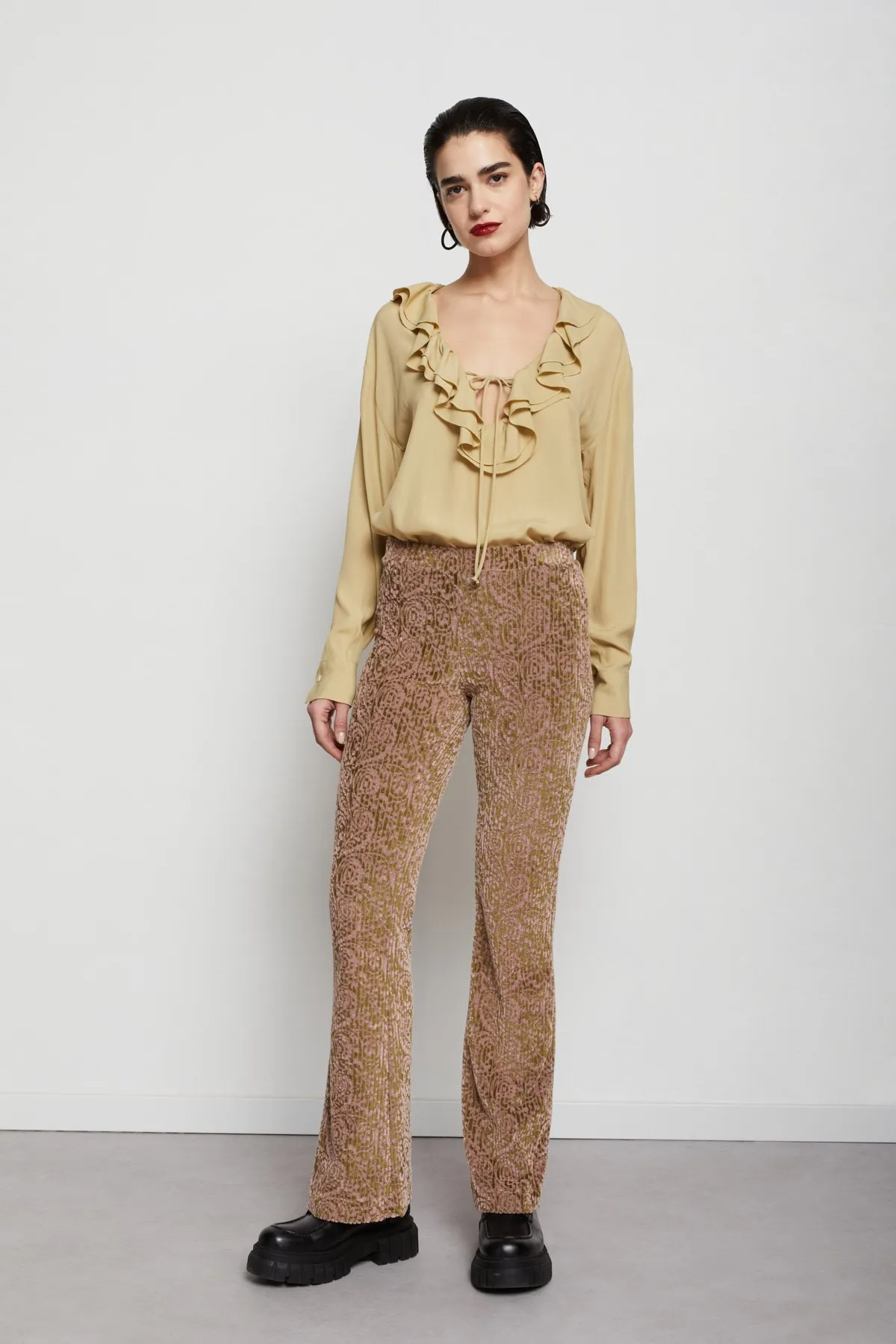 Chenille trousers