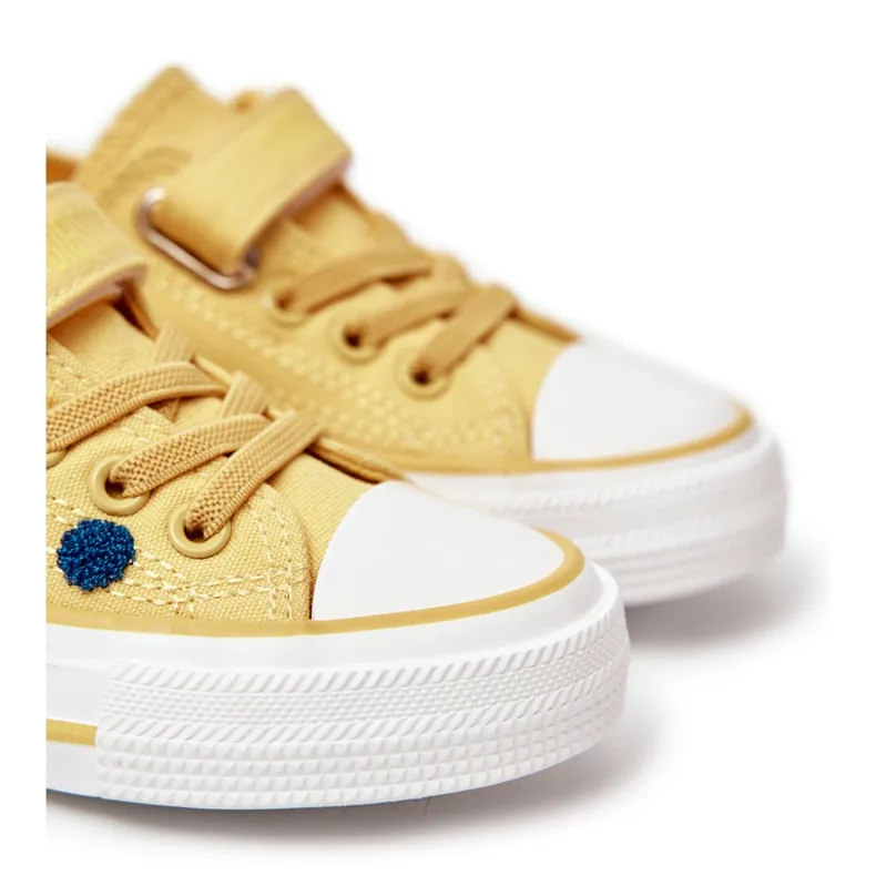 Children's Sneakers With Velcro Big Star JJ374056 Yellow