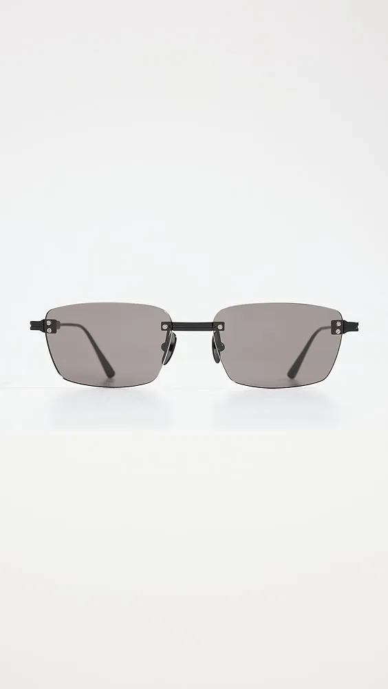 Chimi   Rimless Rectangular Sunglasses 