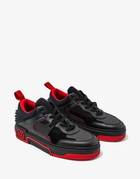 Christian Louboutin Astroloubi Black & Red Trainers