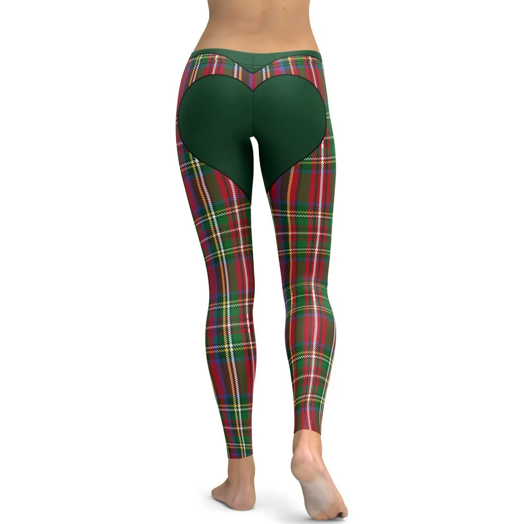 Christmas Heart Shaped Leggings