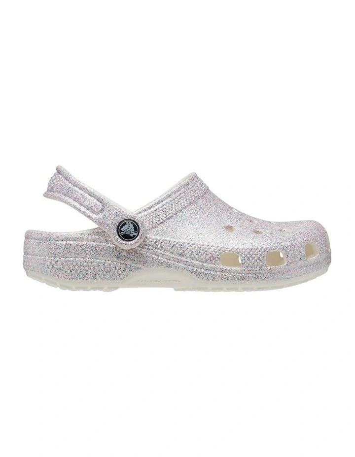 Classic Glitter Clog Infant Beach Sandals in Grey