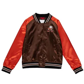 Cleveland Browns Team 2.0 Brown and Orange Satin Jacket