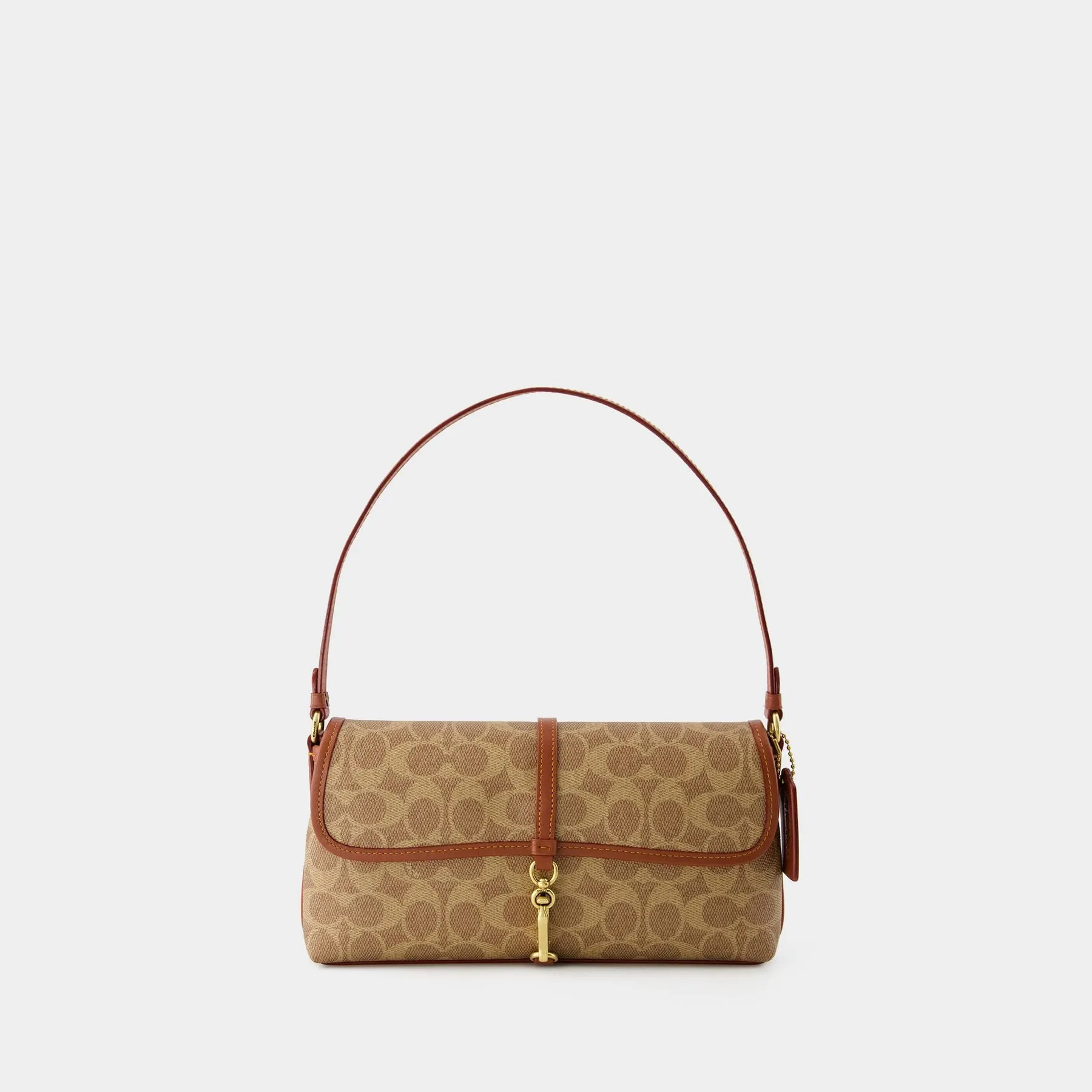 Coach  Hamptons Shoulder Bag - Coach - Canvas - Tan Rust