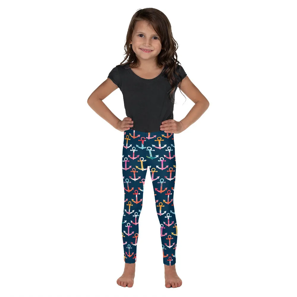 Colorful Anchor Kid's Leggings