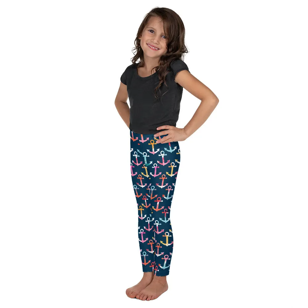 Colorful Anchor Kid's Leggings