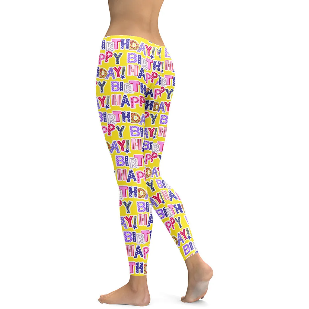 Colorful Birthday Leggings