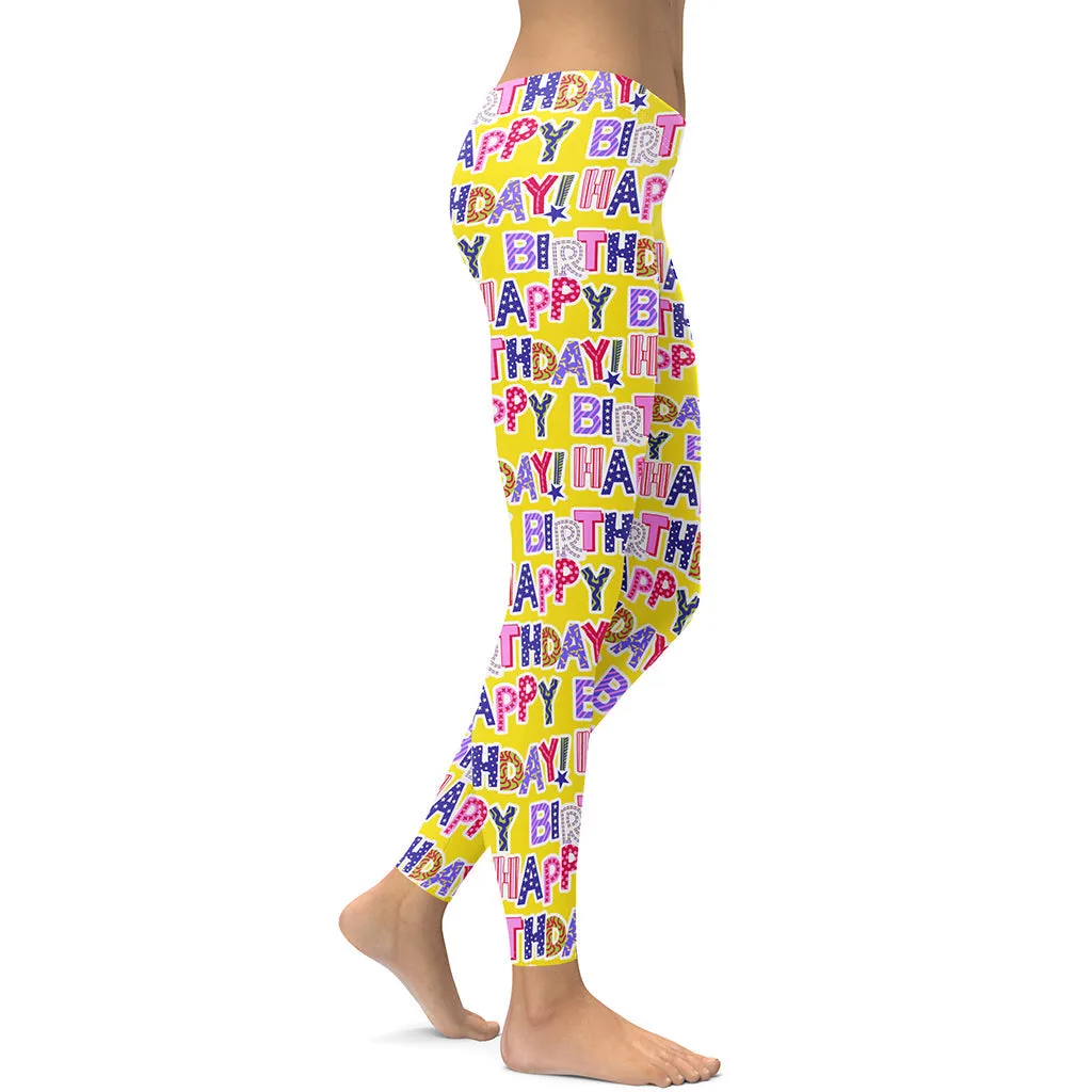 Colorful Birthday Leggings