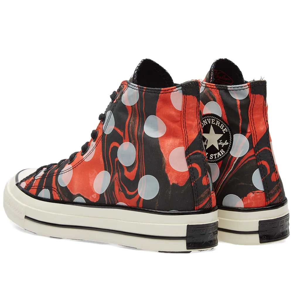 Converse Chuck Taylor 1970s Hi 'Suminagashi'Crimson & Black