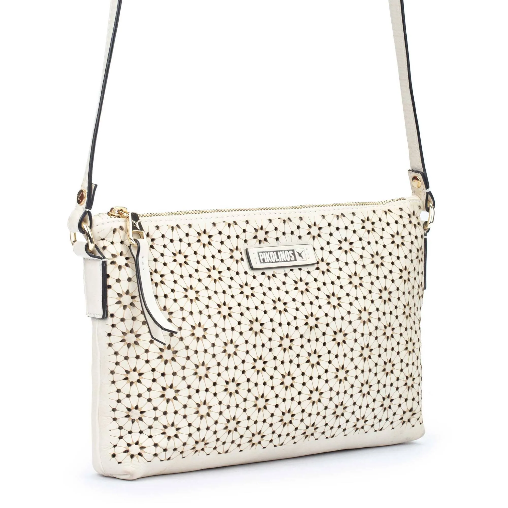 CORDOBA Women's shoulder bag with perforated leather