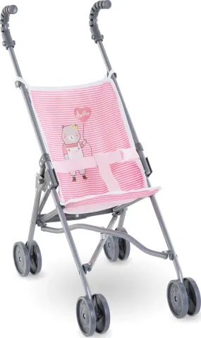 Corolle Umbrella Stroller in Pink Stripe