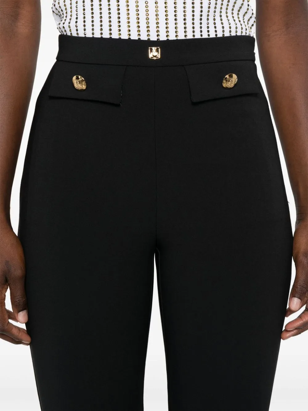 CREPE TAPERED TROUSERS