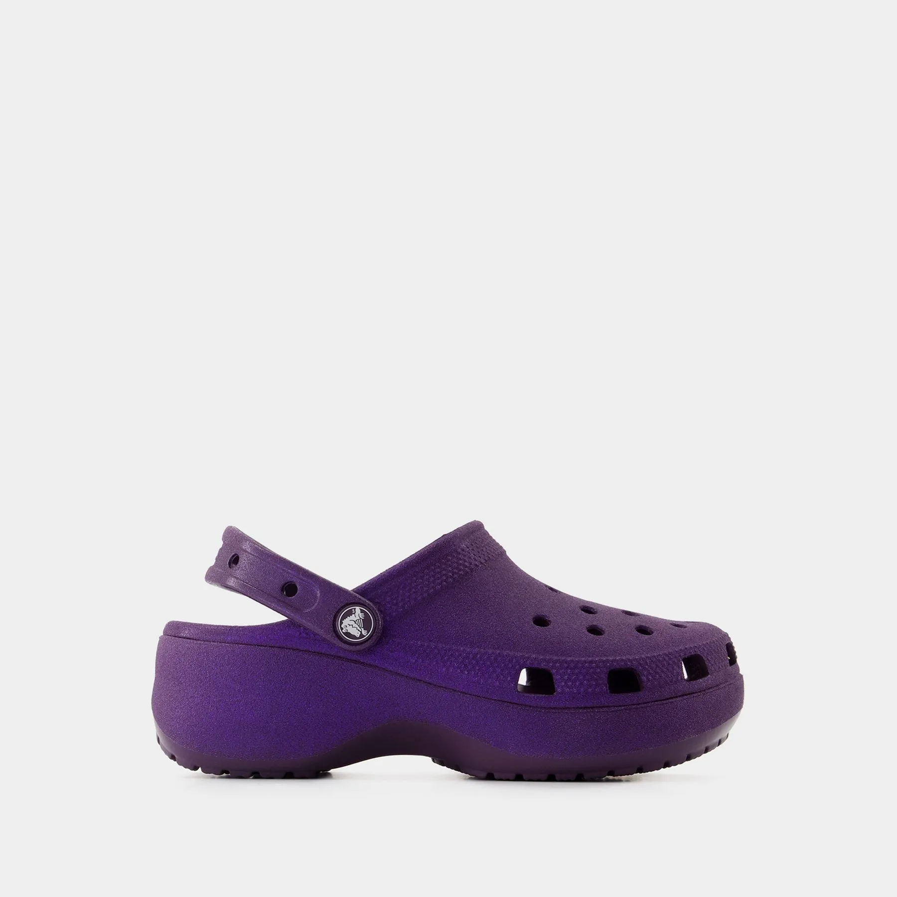 Crocs  Classic Platform Glitter Sandals - Crocs - Synthetic - Purple