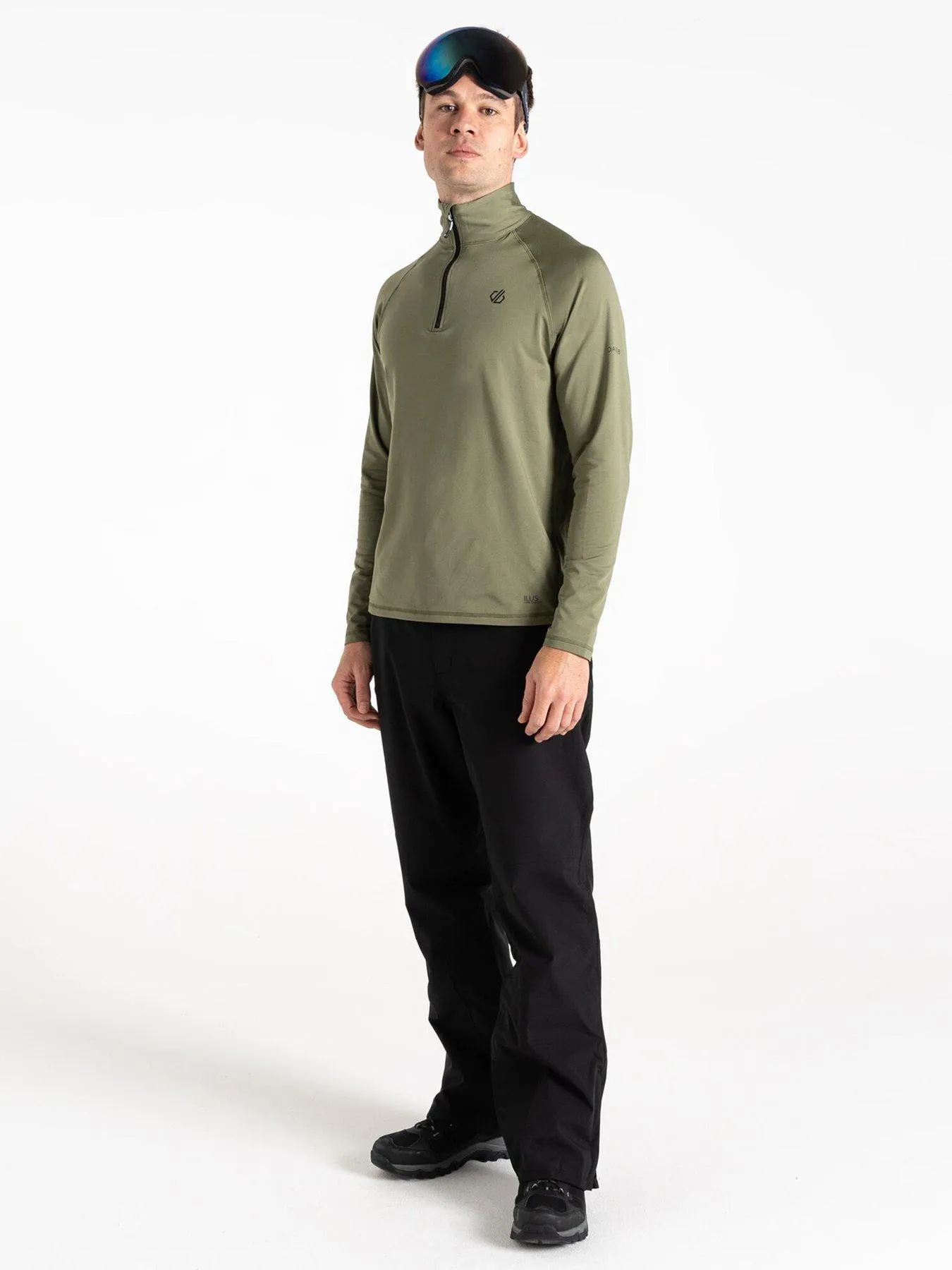 Dare 2b Mens Ski Fuse Up II Core Stretch Fleece- Olivine Green