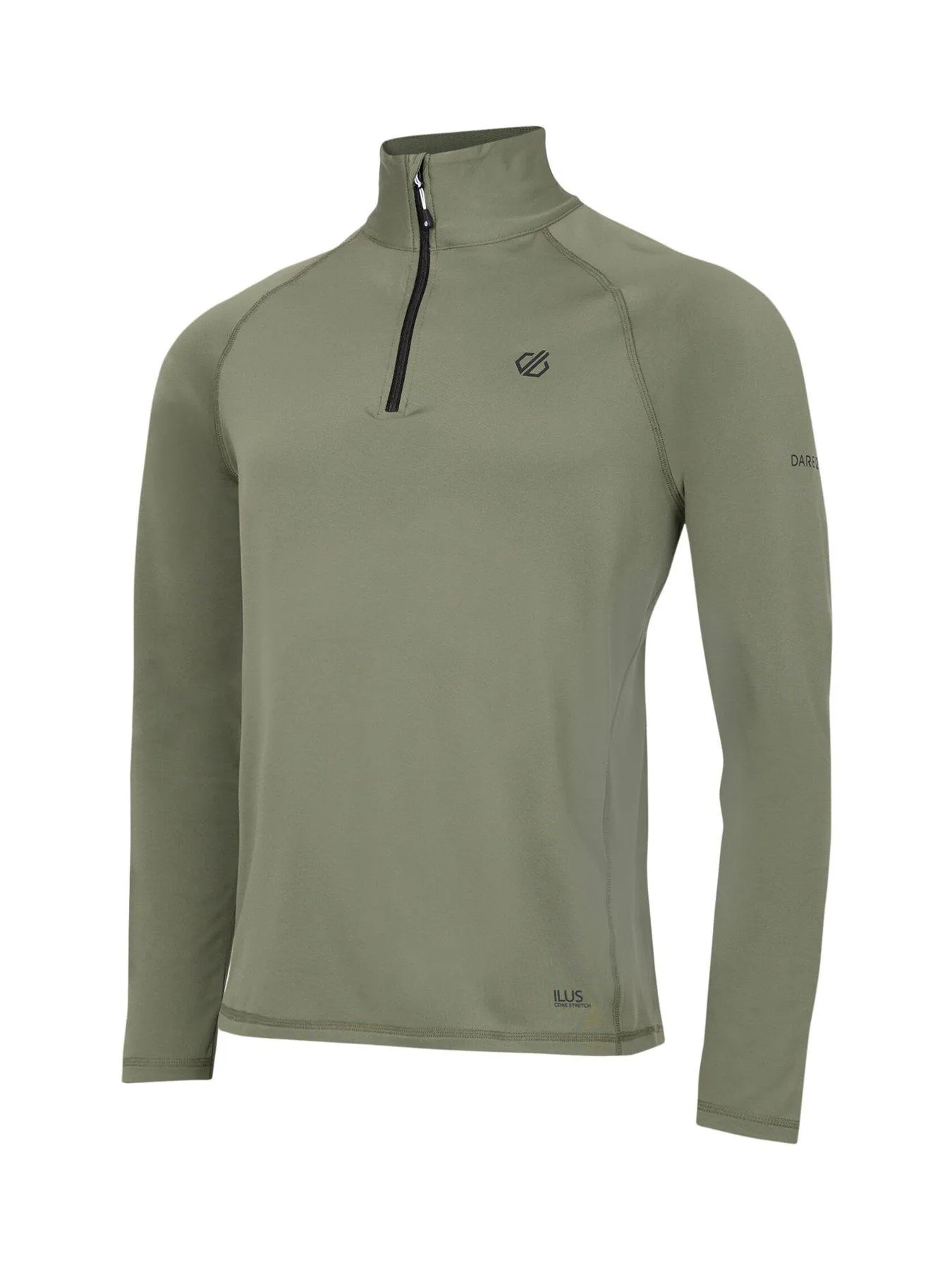 Dare 2b Mens Ski Fuse Up II Core Stretch Fleece- Olivine Green