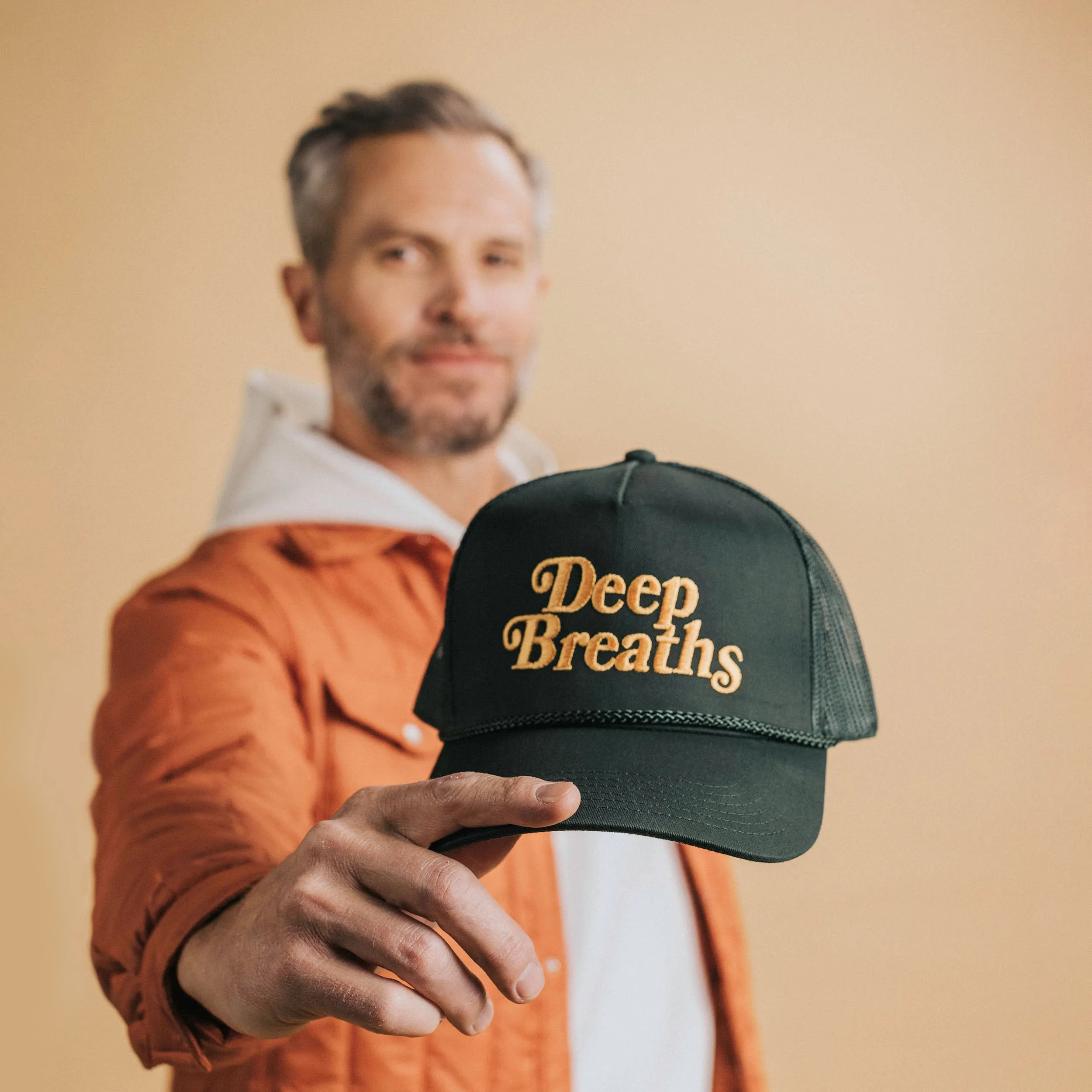 Deep Breaths Hat in Pine