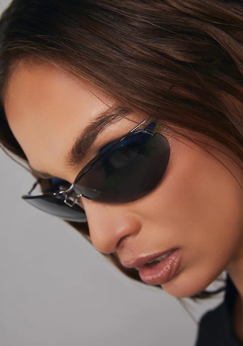 Deleon Smoke Rimless Sunglasses-