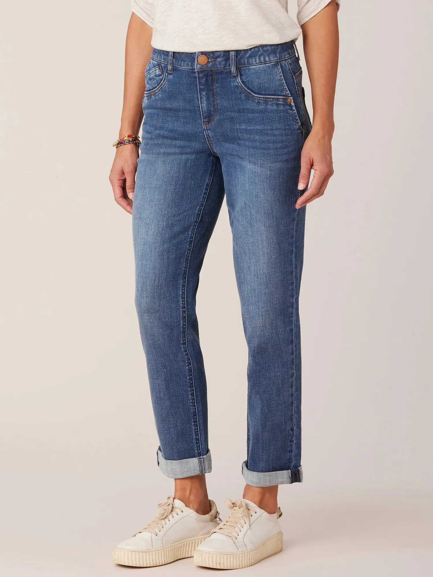 Democracy Absolution Mid-Rise Girlfriend Jeans with Side Entry Pockets