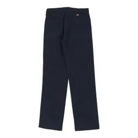 Dickies Trousers - 28W UK 8 Navy Cotton Blend