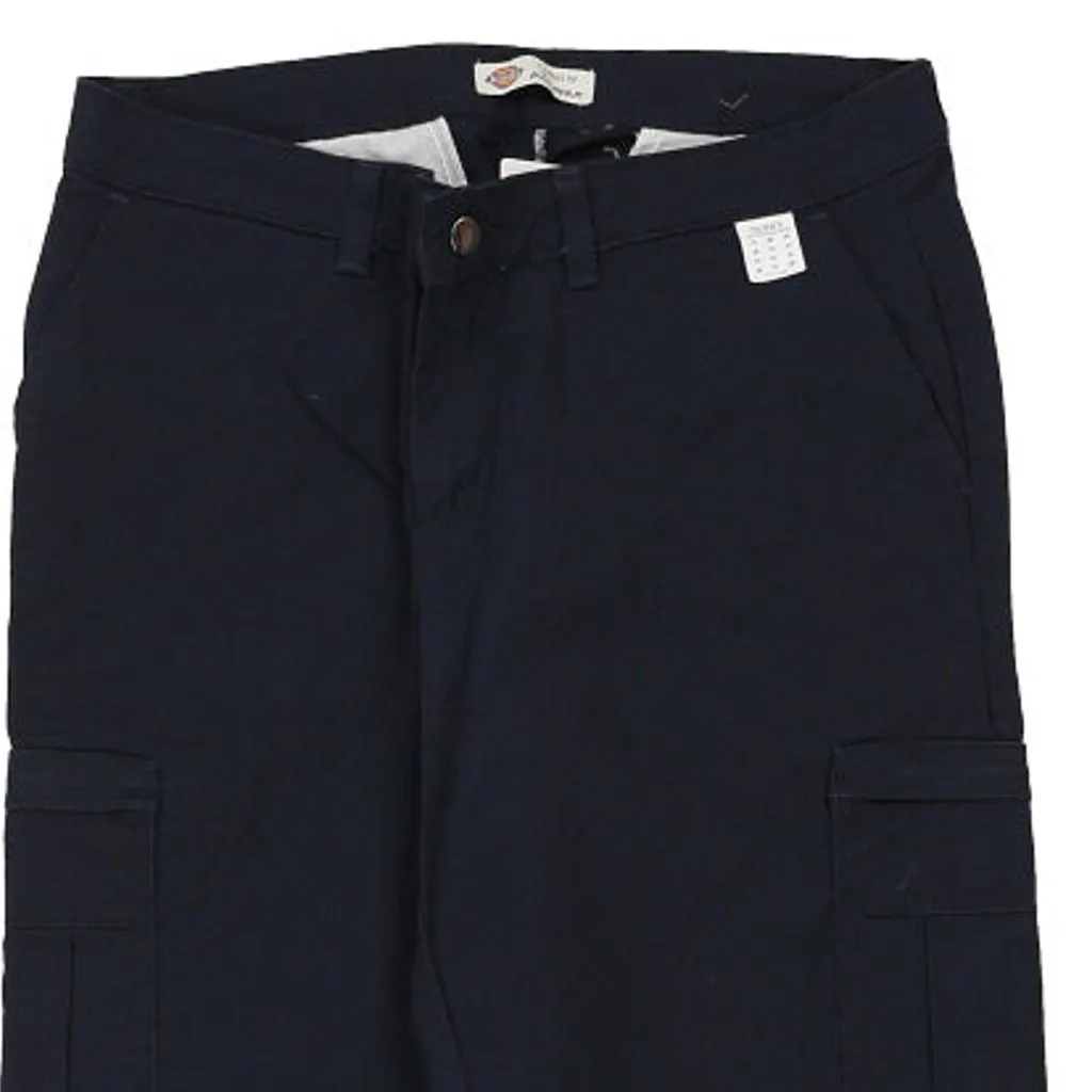 Dickies Trousers - 32W UK 12 Navy Cotton Blend