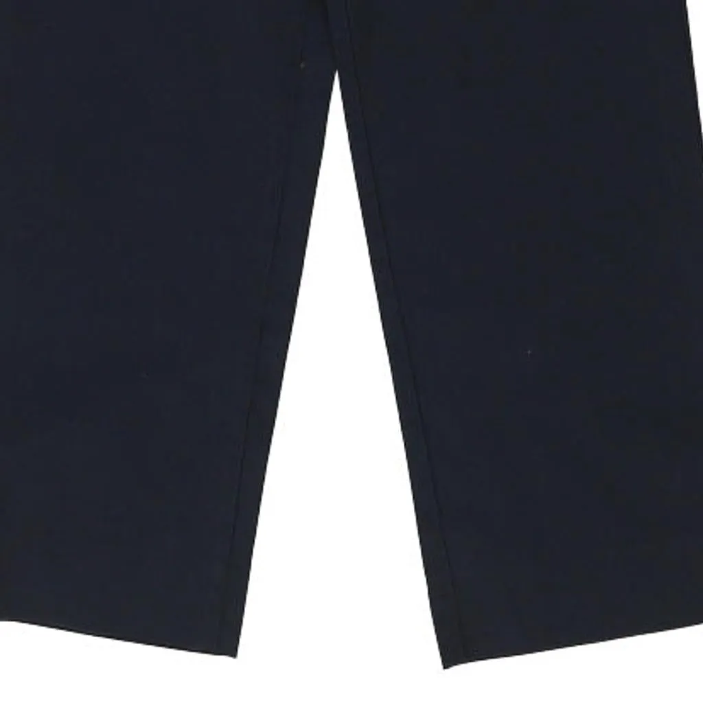 Dickies Trousers - 32W UK 12 Navy Cotton Blend