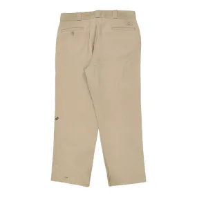 Dickies Trousers - 34W 29L Beige Cotton Blend