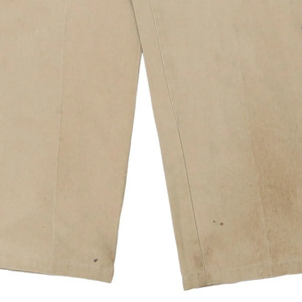 Dickies Trousers - 34W 29L Beige Cotton Blend