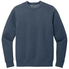 District Men's True Navy Wash Fleece Crew