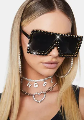 Diva Flex Rhinestone Sunglasses-