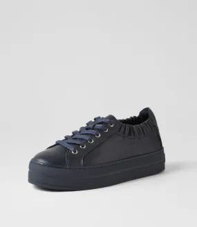 DJANGO & JULIETTE Sulie Navy Leather Sneakers