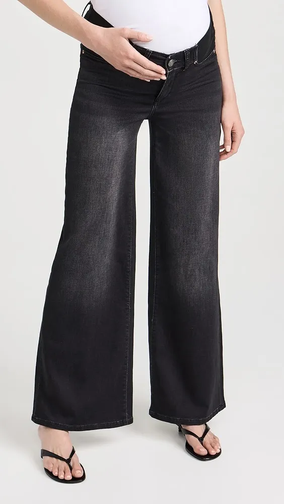 DL1961   Hepburn Wide Leg Maternity Jeans: High Rise 32" 