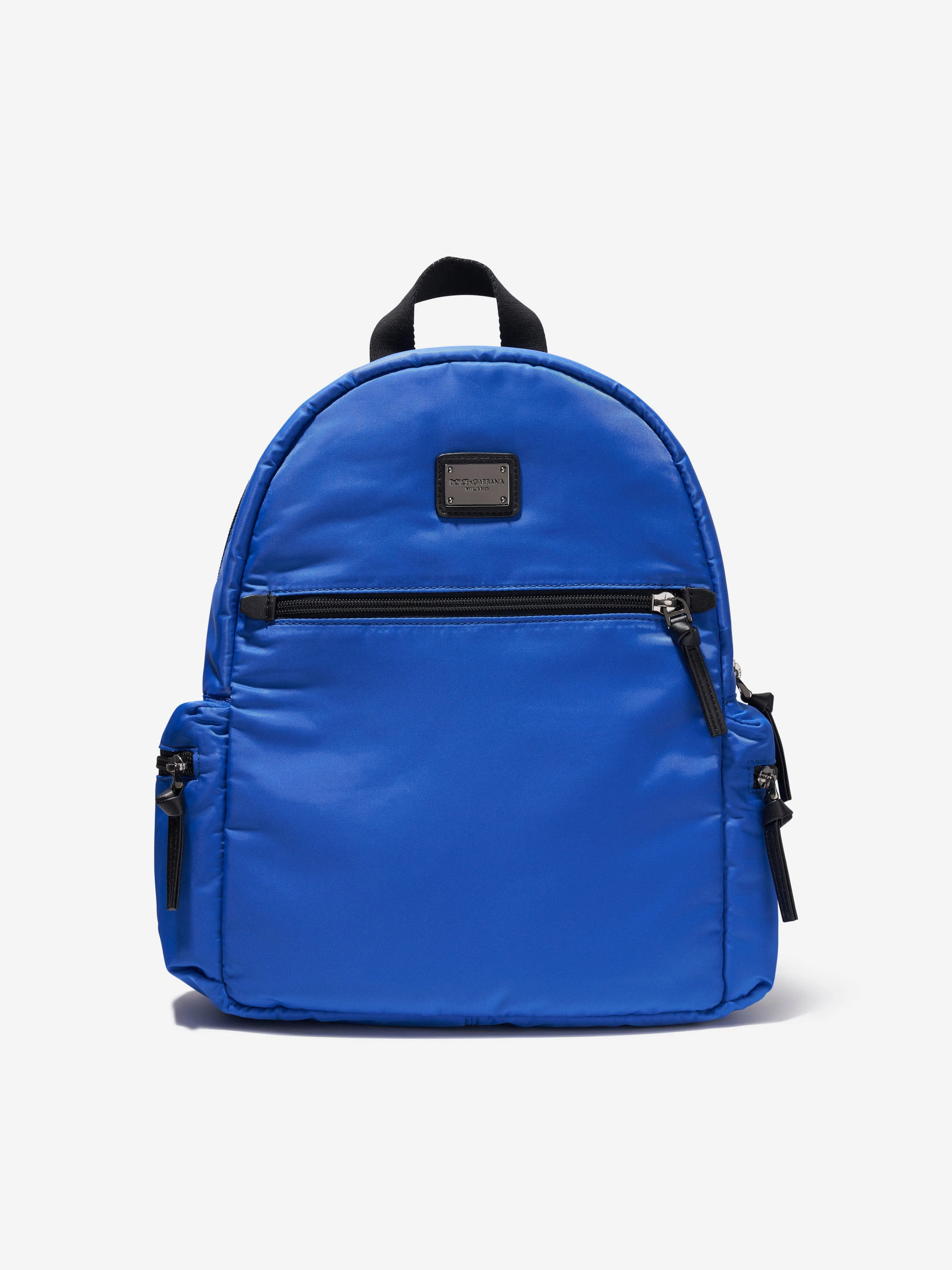 Dolce & Gabbana Kids Branded Backpack in Blue