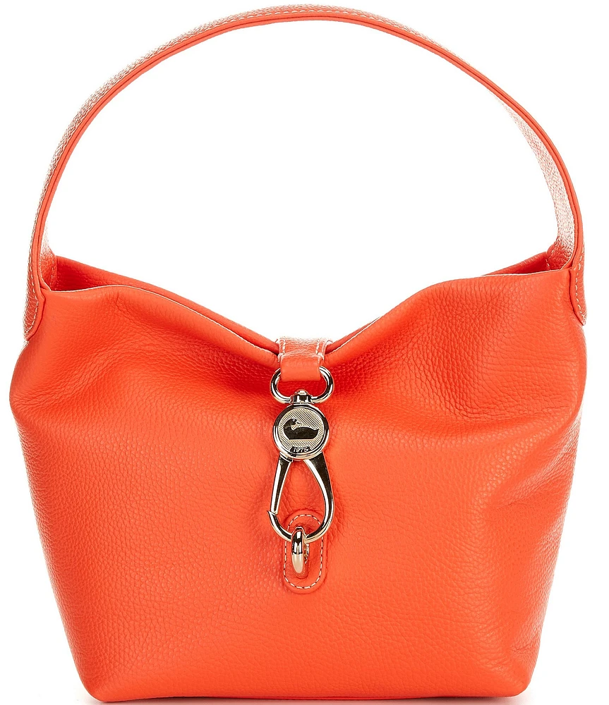 Dooney & Bourke Luca Collection Logo Lock Hobo Shoulder Bag