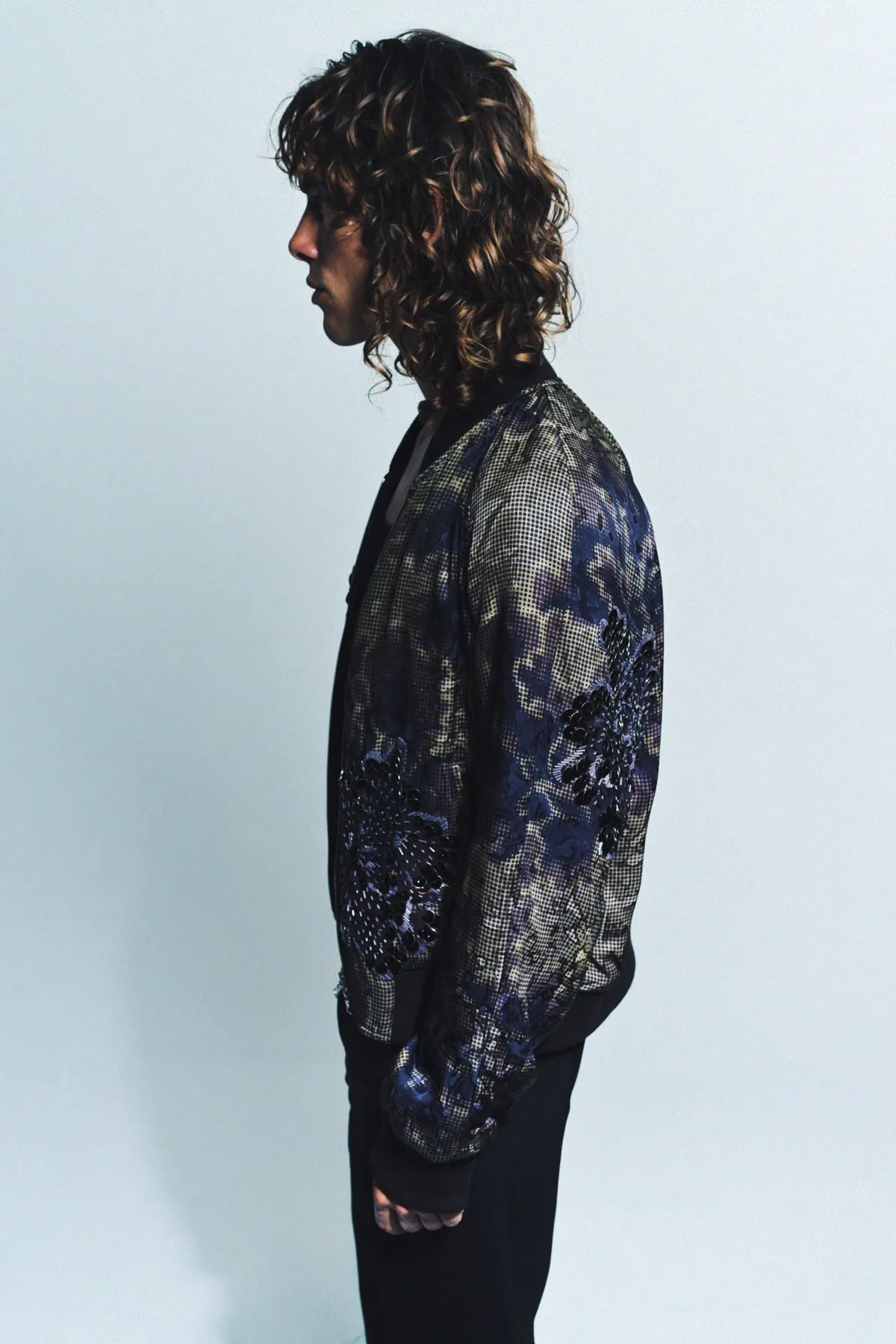 DRIES VAN NOTEN | EMBROIDERED JACQUARD JACKET