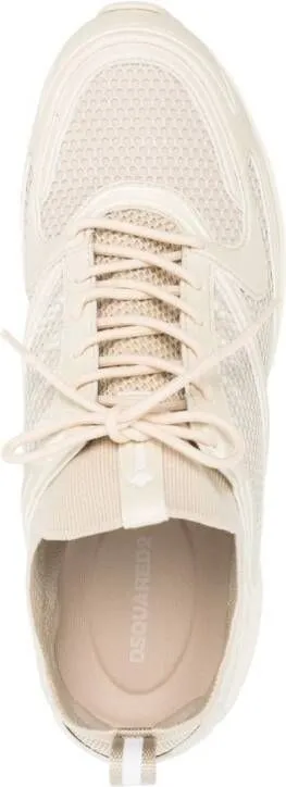 DSQUARED2 x Dash panelled low-top sneakers Neutrals