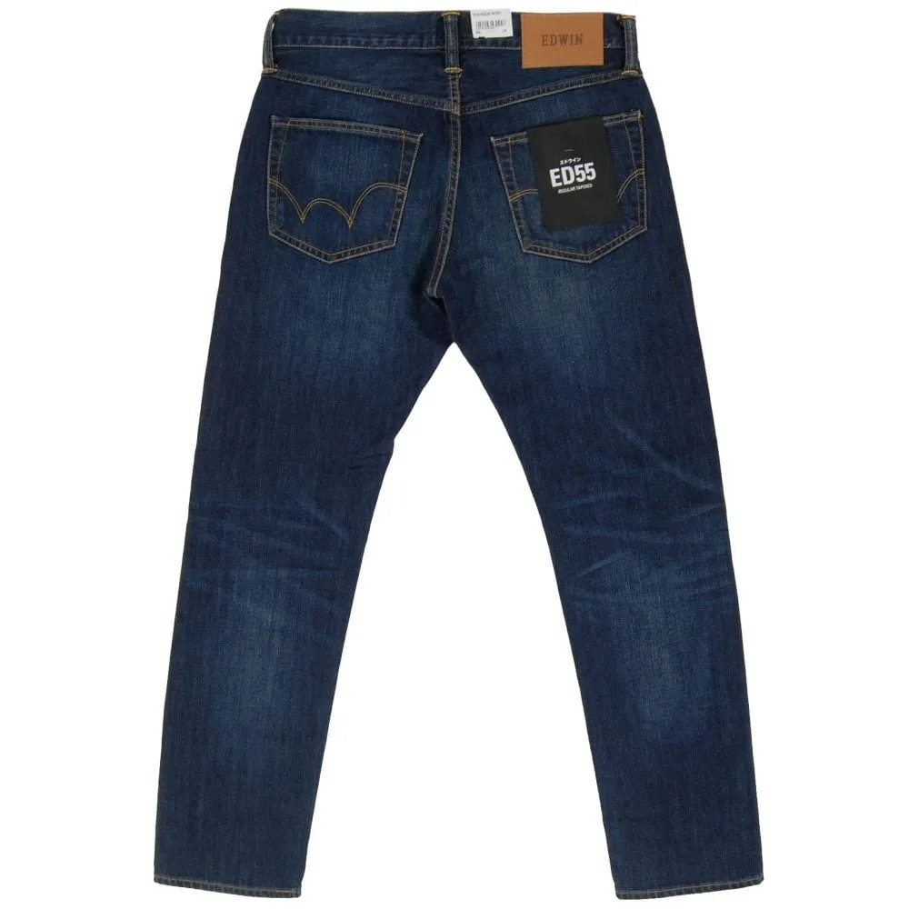 Edwin ED-55 Tapered Kingston 12oz Blue Mid Coal Jeans