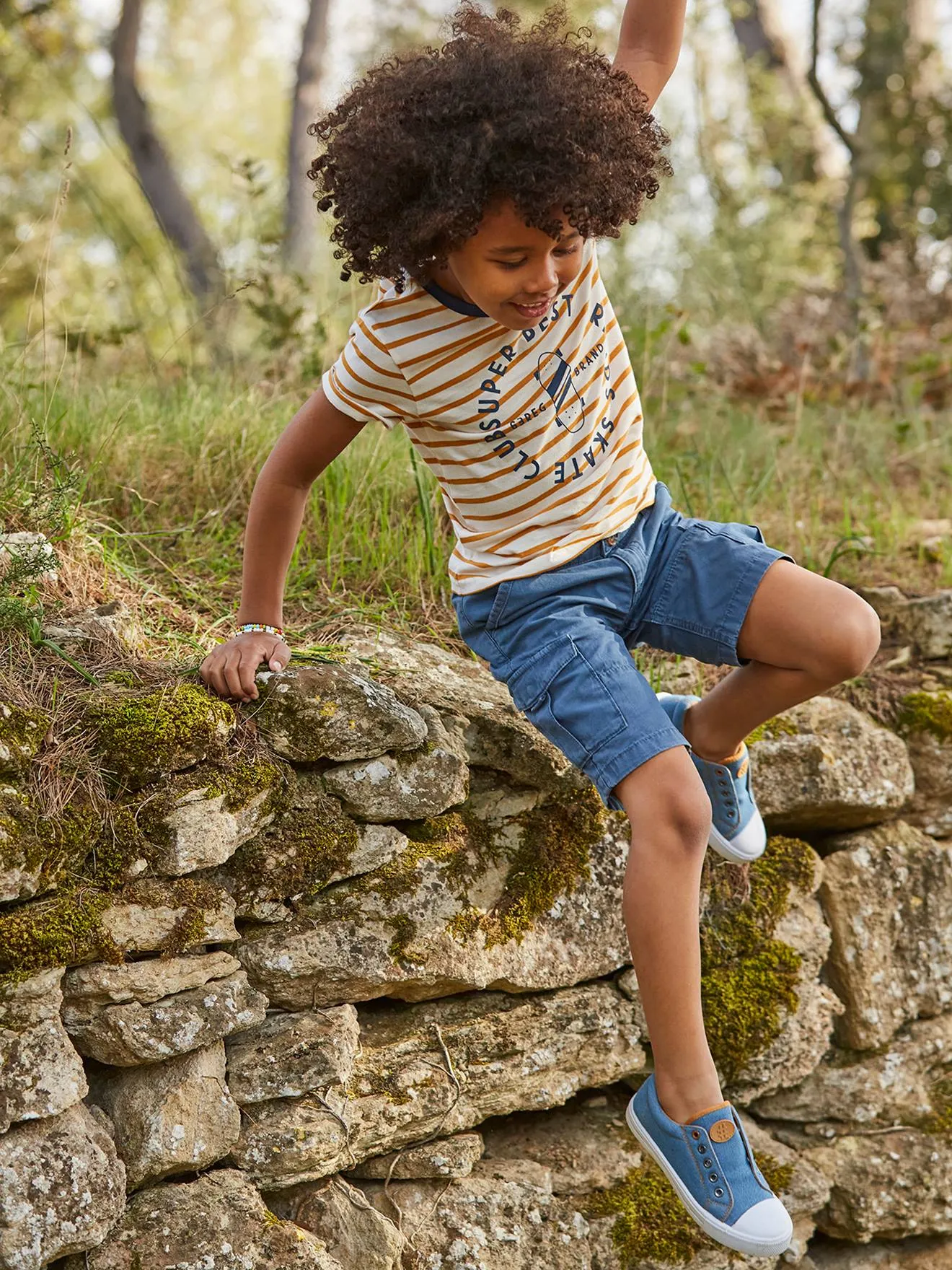 Elasticated Canvas Trainers for Boys - grey light solid