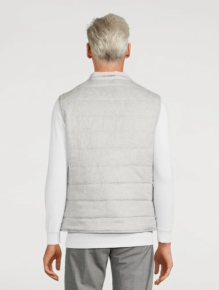 ELEVENTY Silk And Cashmere Reversible Vest