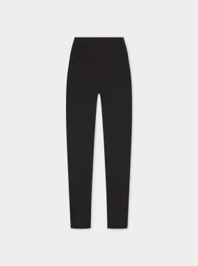 EMBLEM STRETCH SCULPTING LEGGINGS - BLACK